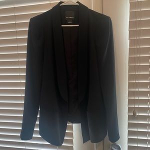 Womens Black Long Sleeve Blazer